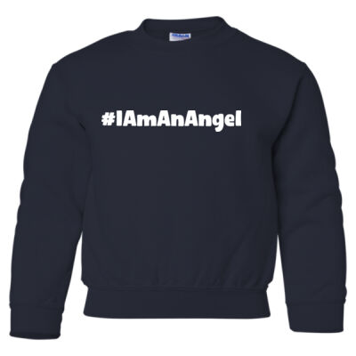 HA - I am an Angel YOUTH Crewneck Front Deco Thumbnail
