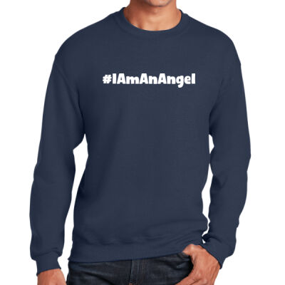 HA - I am an Angel ADULT Crewneck Front Deco Thumbnail